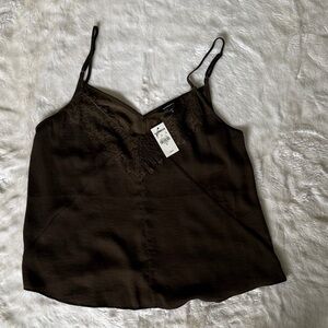 Express Dark Olive Cami Top